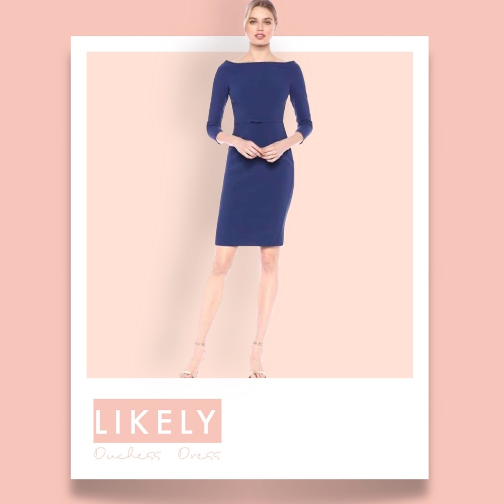 LIKELY - Duchess Off-The-Shoulder Dress - NWT